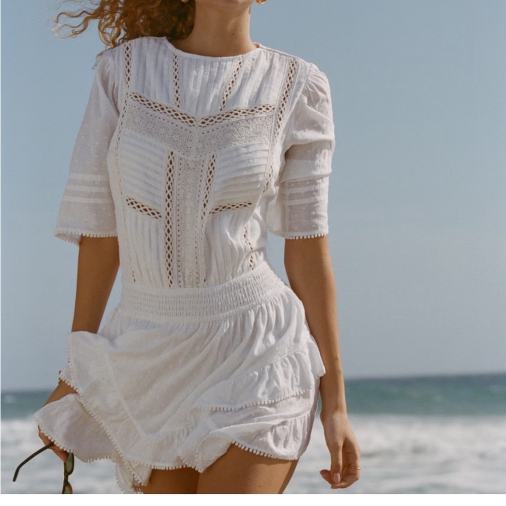 ISO Abercrombie Short-Sleeve Easy Waist Ruffle Skort